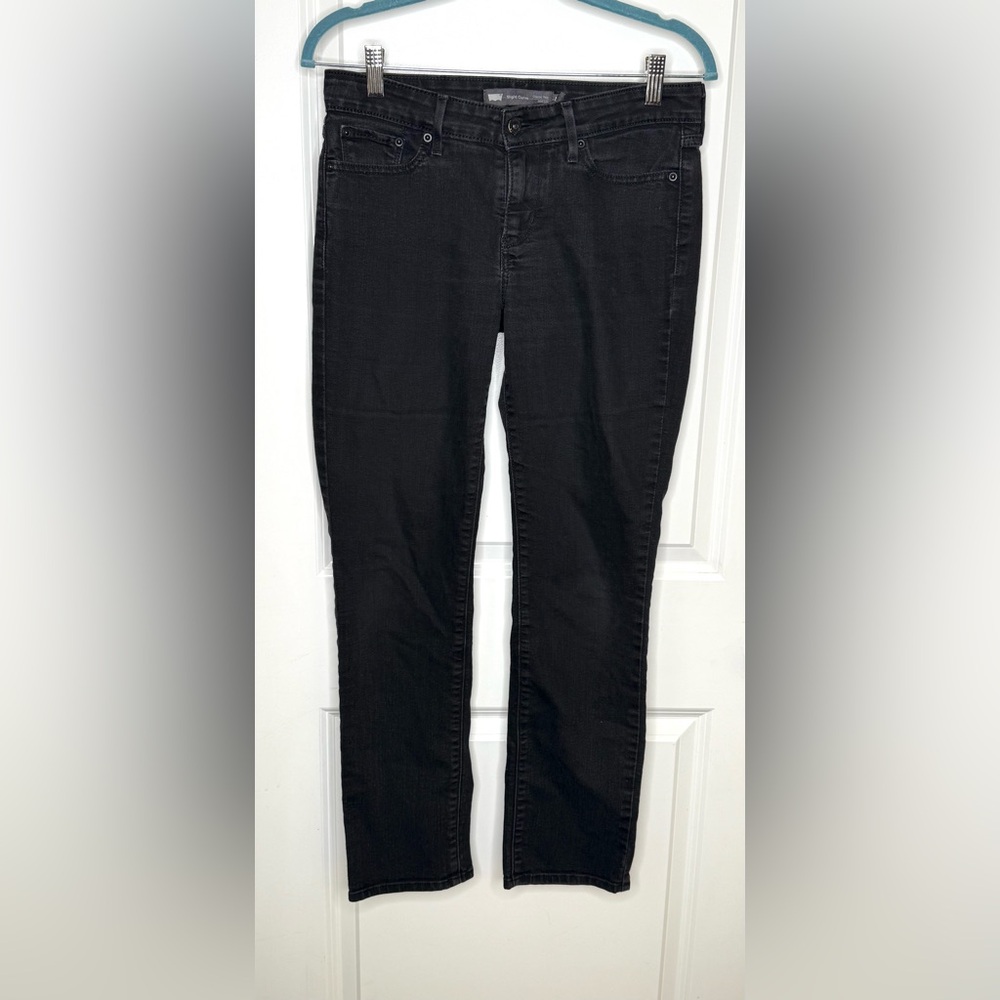 Levi's Slight Curve Classic Rise Slim Leg Black Jeans Size 4/27